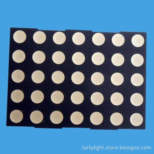 5.0mm Green Color 5 x 7 Dot Matrix LED Display, Customized Sizes are Welcome